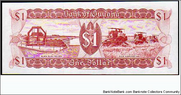 Banknote from Guyana year 1992