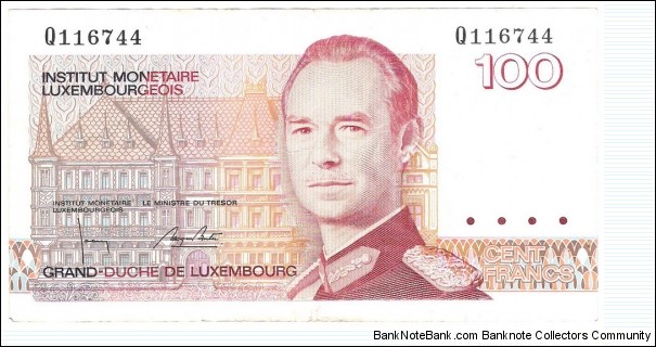 100 Francs(Santer signature) Banknote