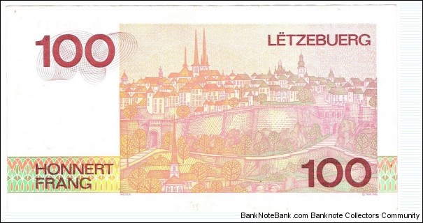 Banknote from Luxembourg year 1986