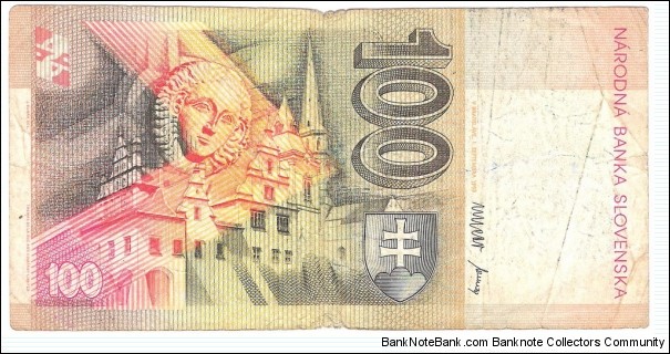 Banknote from Slovakia year 1993