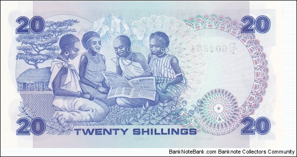 Banknote from Kenya year 1981