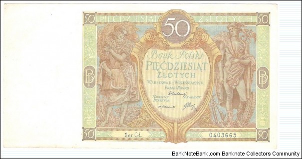 50 Zloty(1929) Banknote