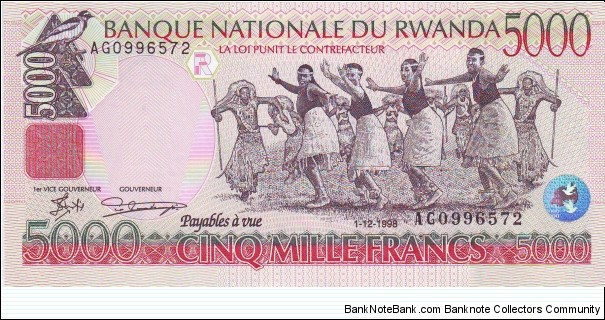  5000 Francs Banknote