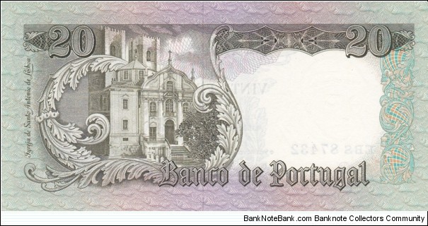 Banknote from Portugal year 1964