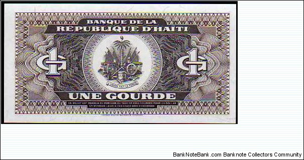 Banknote from Haiti year 1989