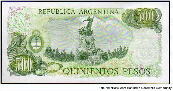 Banknote from Argentina year 1977