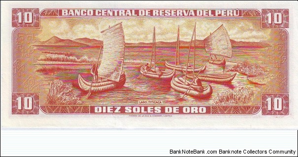 Banknote from Peru year 1976