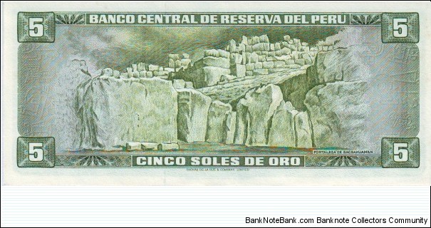 Banknote from Peru year 1974