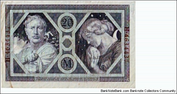Banknote from Germany year 1913