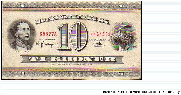 10 Kroner__pk# 44 n__1965-1967 Banknote