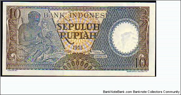 10 Rupiah__pk# 89 Banknote