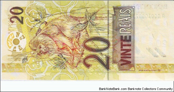 Banknote from Brazil year 2002