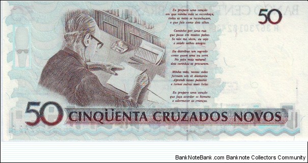 Banknote from Brazil year 1990