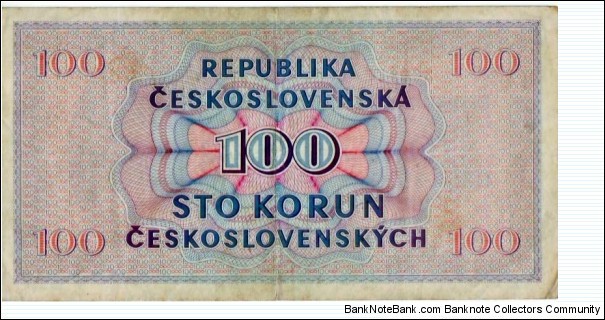 Banknote from Czech Republic year 1945