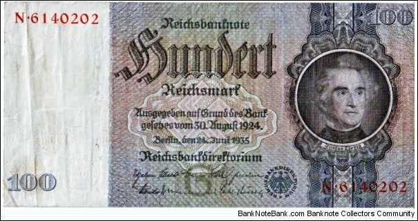 100 Reichsmark (3rd Reich) Banknote