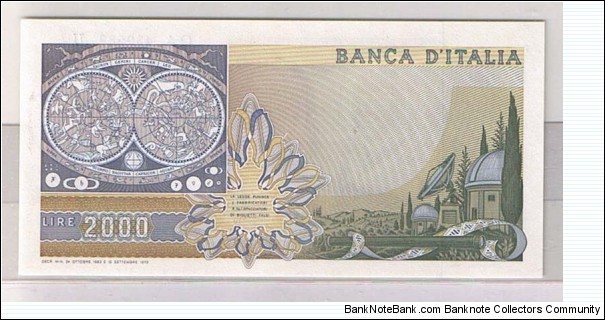 Banknote from Italy year 1973