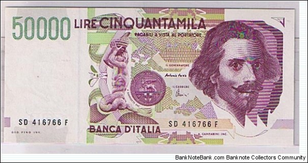 50,000lire Banknote
