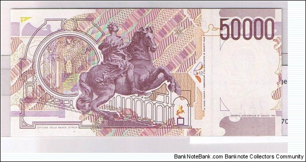 Banknote from Italy year 1992