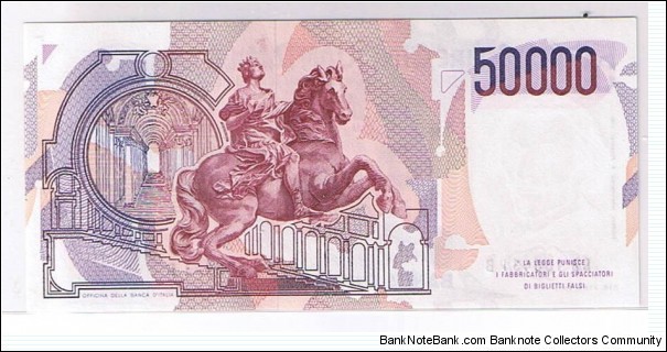 Banknote from Italy year 1984