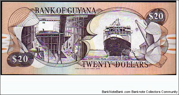 Banknote from Guyana year 1996