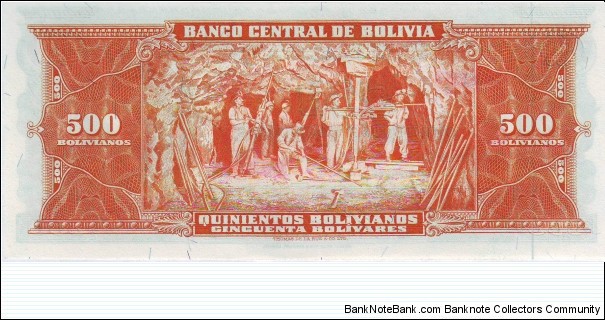 Banknote from Bolivia year 1945