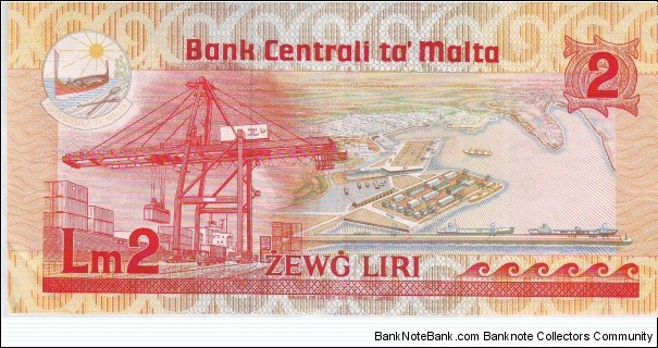 Banknote from Malta year 1986