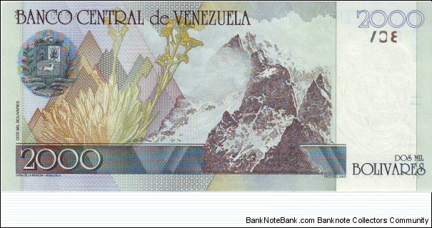 Banknote from Venezuela year 1998