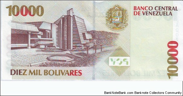 Banknote from Venezuela year 1998