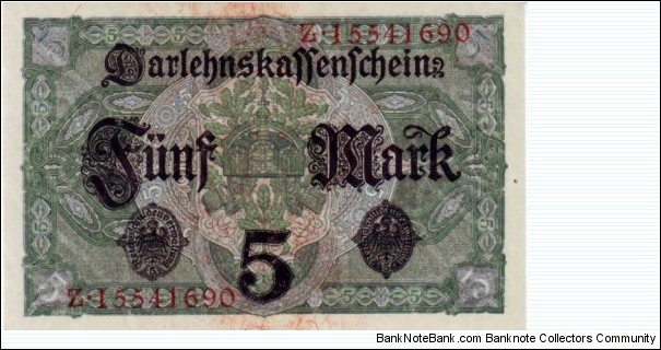 Banknote from Germany year 1917