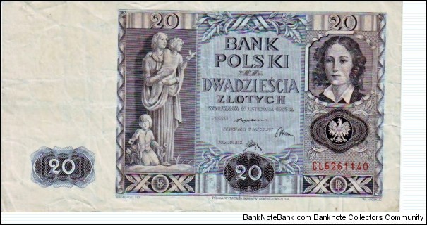 20 Zlotych Banknote