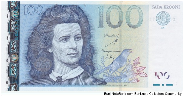 Estonia P88b (100 krooni 2007) Banknote