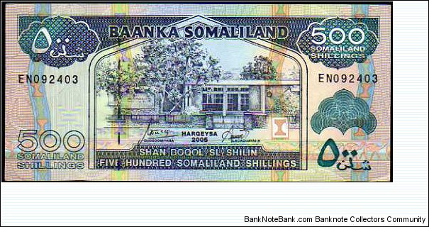 *SOMALILAND*__500 SL Shilin / Somaliland Shillings__pk# 6 e Banknote