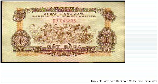 *VIETNAM SOUTH*__1 Ðồng__pk# R 4__Not Issued Banknote