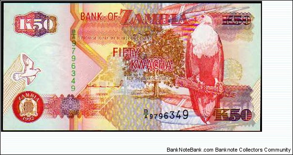 50 Kwacha__pk# 37 a  Banknote