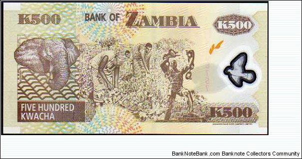 Banknote from Zambia year 2006