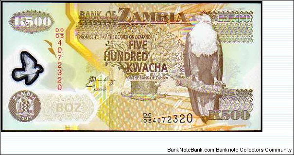 500 Kwacha__pk# 43 g__Polymer Banknote