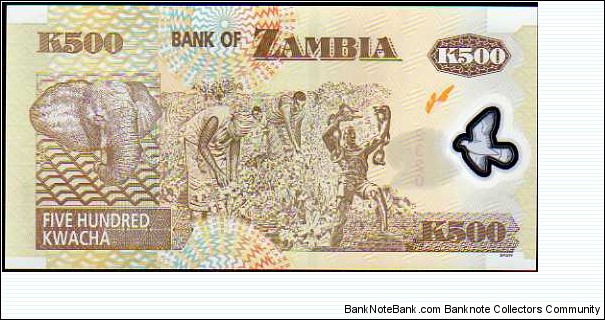 Banknote from Zambia year 2009