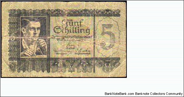 5 Shilling__pk# 121__Sign. (2)__04.09.1945 Banknote