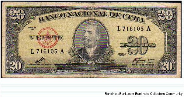 20 Pesos__80 c Banknote