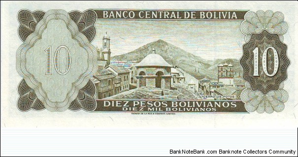 Banknote from Bolivia year 1962