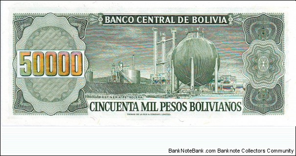 Banknote from Bolivia year 1984