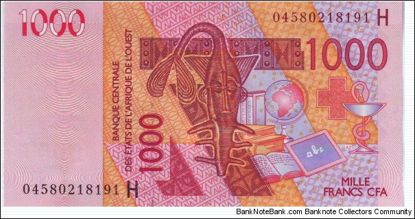  1000 Francs Banknote