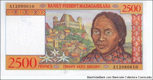  2500 Ariary Banknote