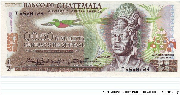  1/2 Quetzal Banknote