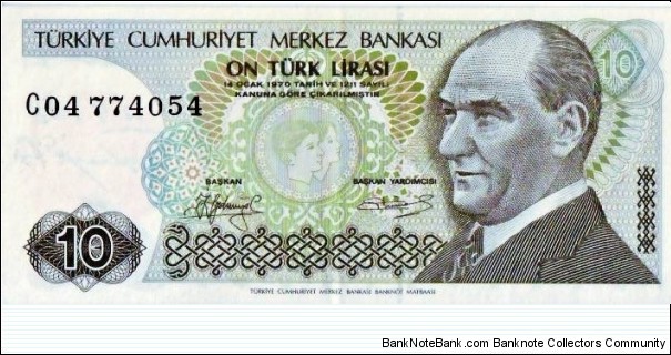 10 Lira Banknote