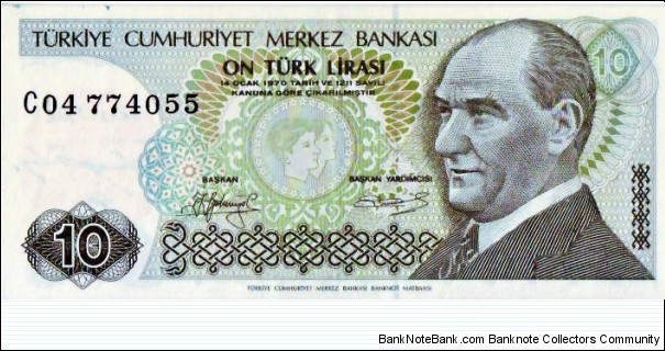 10 Lira Banknote