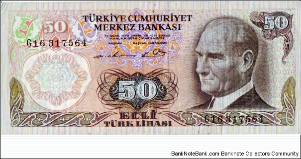 50 Lira Banknote