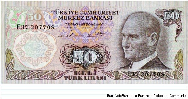 50 Lira Banknote