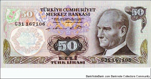 50 Lira Banknote