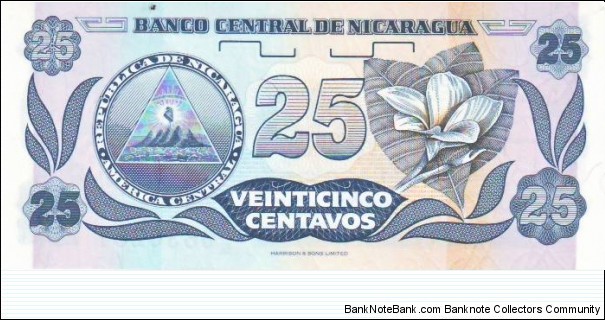 Banknote from Nicaragua year 1991